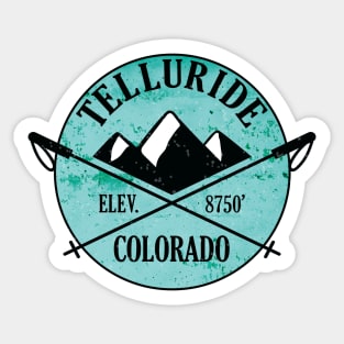Telluride Colorado Skiing Ski Snowboarding Sticker
